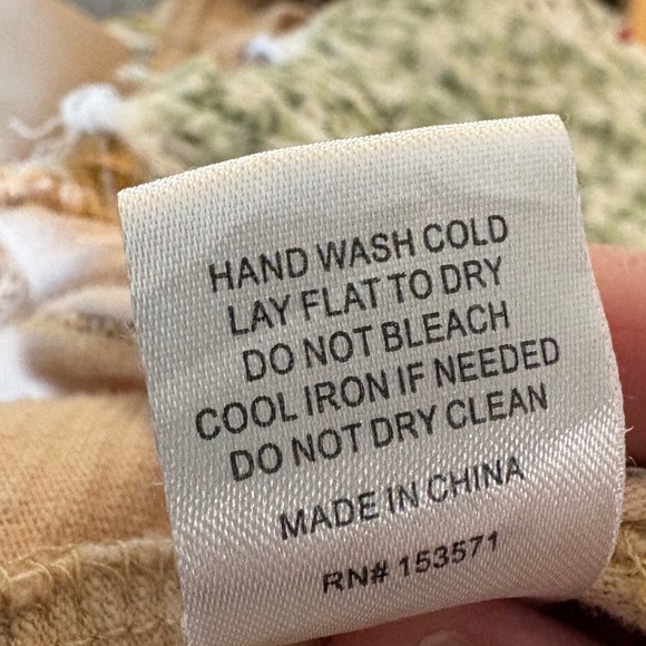 Oli & Hali L Oversized Boho Floral Applique Patchwork Lagenlook Top Artsy Earthy - Picture 8 of 11